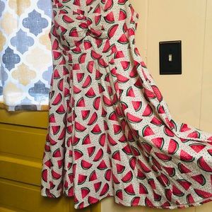 Ixia Pin Up style Watermelon Dress, lined cups